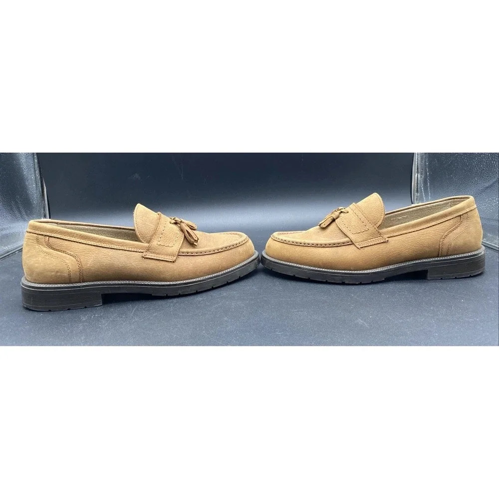 Aerosoles Men's Brown Leather Tassel Loafer Driving Moccasin Sz 10 Slip On Shoes